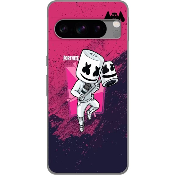 Google Pixel 8 Pro Läpinäkyvä kuori Marshmello Fortnite Ski