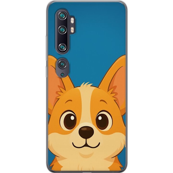 Xiaomi Mi Note 10 Gennemsigtig cover Hello Corgi