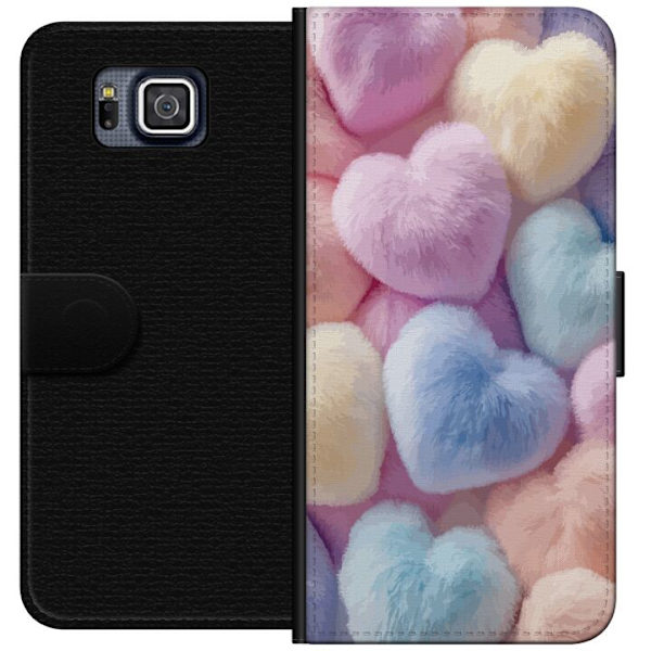 Samsung Galaxy Alpha Plånboksfodral Hjärtan Kärlek Grafisk Design Romantiskt Motiv Populärt Symbol Grafiskt Mönster Dekoration