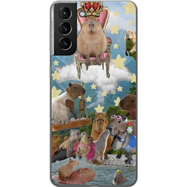 Samsung Galaxy S21+ 5G Läpinäkyvä kuori Capybara