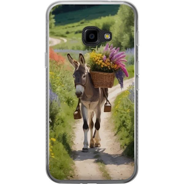 Samsung Galaxy Xcover 4 Läpinäkyvä kuori Aasi Eläinaihe Rauhallinen Suunnittelu Luontoaihe Suosittu Koristelu Huumori Graafinen Eläinteema Eksoot