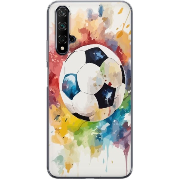 Huawei nova 5T Gennemsigtig cover Fodbold