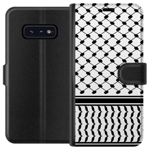 Samsung Galaxy S10e Tegnebogsetui Keffiyeh mønster