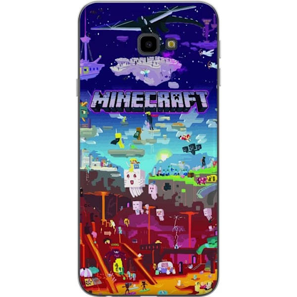 Samsung Galaxy J4+ Gennemsigtig cover Minecraft