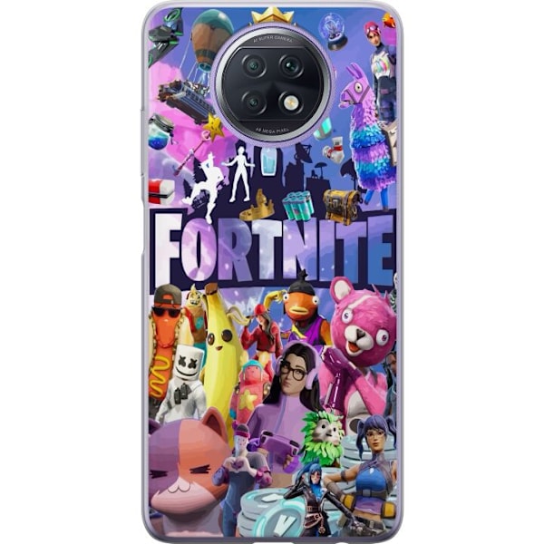 Xiaomi Redmi Note 9T Gjennomsiktig deksel Fortnite Gruppe