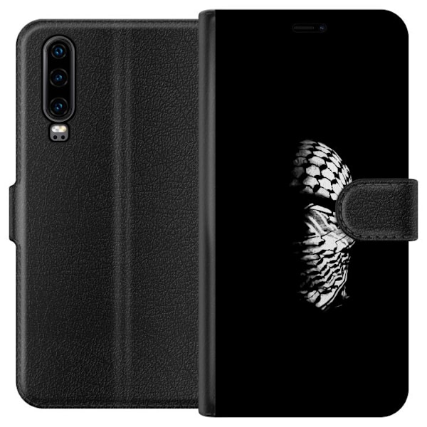 Huawei P30 Lompakkokotelo Keffiyeh-kuviointi - klassinen pales