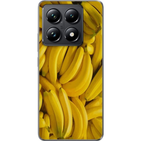 Xiaomi 14T Genomskinligt Skal Banana Pattern – lekfullt mön