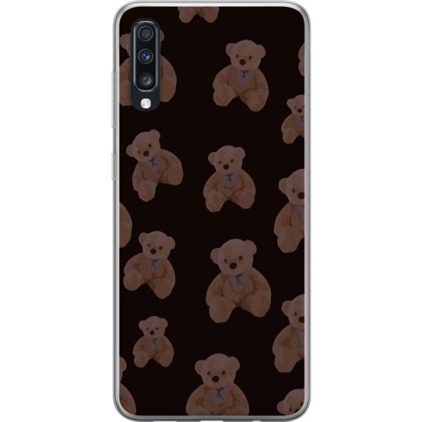 Samsung Galaxy A70 Gennemsigtig cover En bjørn flere bjørne