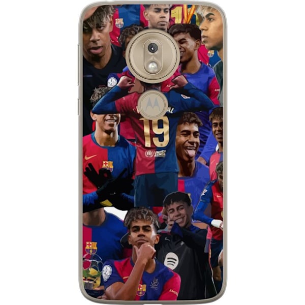 Motorola Moto G7 Play Genomskinligt Skal Lamine Yamal mobilskal för fotbollsfans