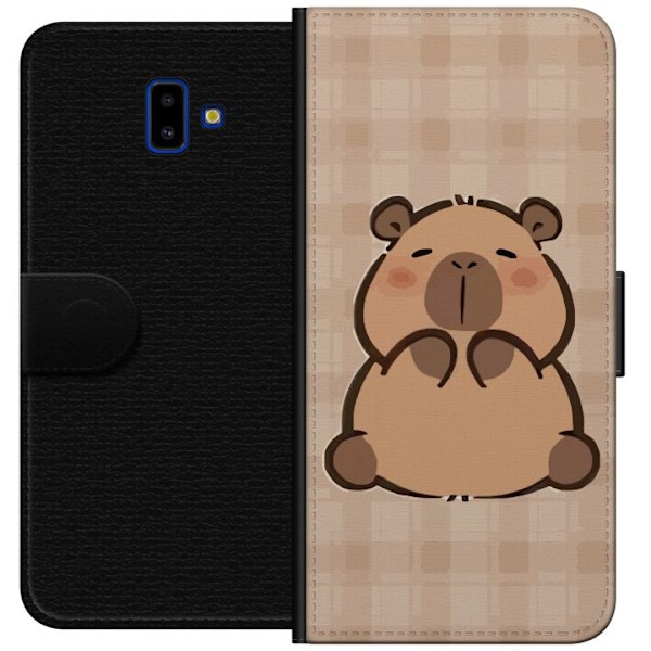 Samsung Galaxy J6+ Plånboksfodral Mobilskal kawaii capybara flera figurer japansk stil