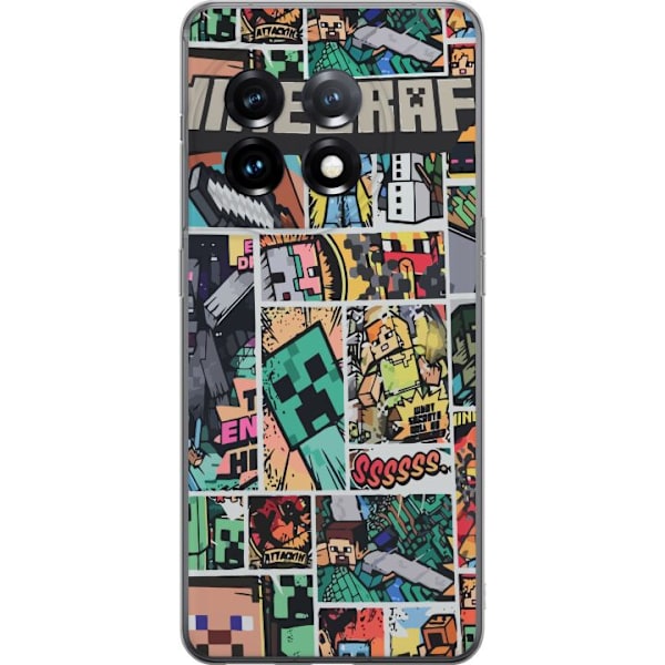 OnePlus 11R Läpinäkyvä kuori Minecraft Taide