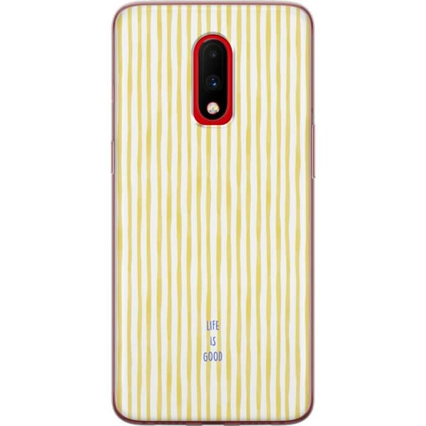 Kompatibelt Mobildeksel til OnePlus 7 Life Is Good gul