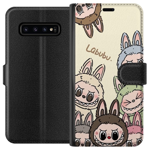 Samsung Galaxy S10 Tegnebogsetui Labubu Pastel Collection