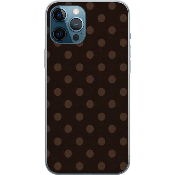 Kompatibel Mobilcover til Apple iPhone 12 Pro Max Mokkaprikker brun