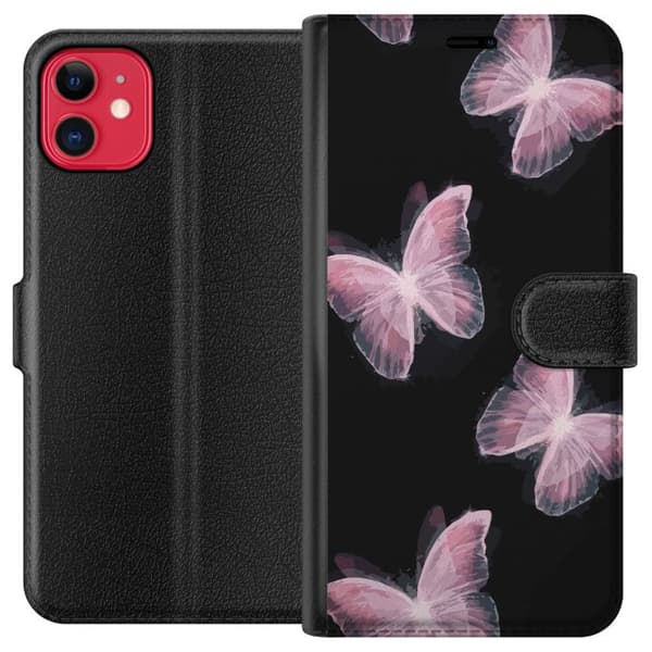 Yhteensopiva Lompakkokotelo Apple iPhone 11 Perhoset