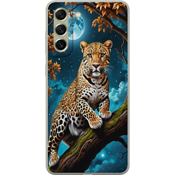 Samsung Galaxy S21 FE 5G Gennemsigtig cover Leopard