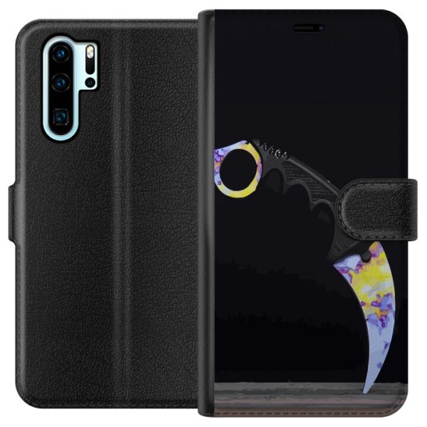 Huawei P30 Pro Tegnebogsetui Karambit / Butterfly / M9 Bayonet