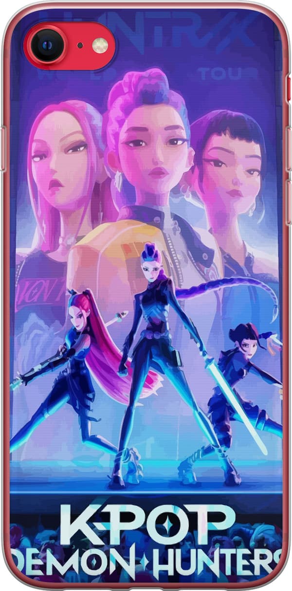 Kompatibelt Mobilskal till Apple iPhone 8 Trendiga KPop Demon Hunters docka figur