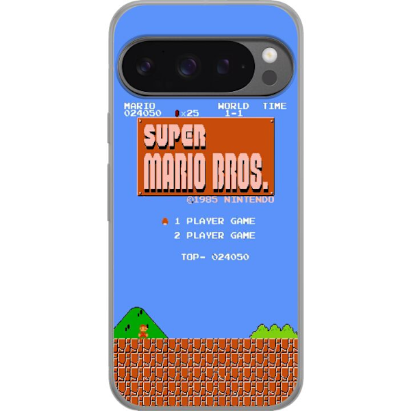 Google Pixel 9 Pro XL Läpinäkyvä kuori Super Mario Bros