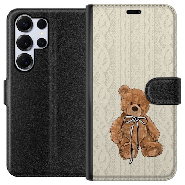 Samsung Galaxy S25 Ultra Lommeboketui Liten Bamse – klassisk bamse i enkel design