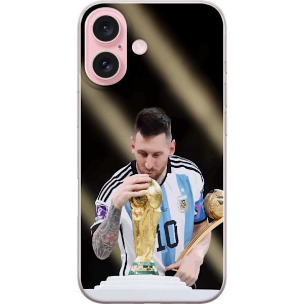 Apple iPhone 16 Läpinäkyvä kuori Messi