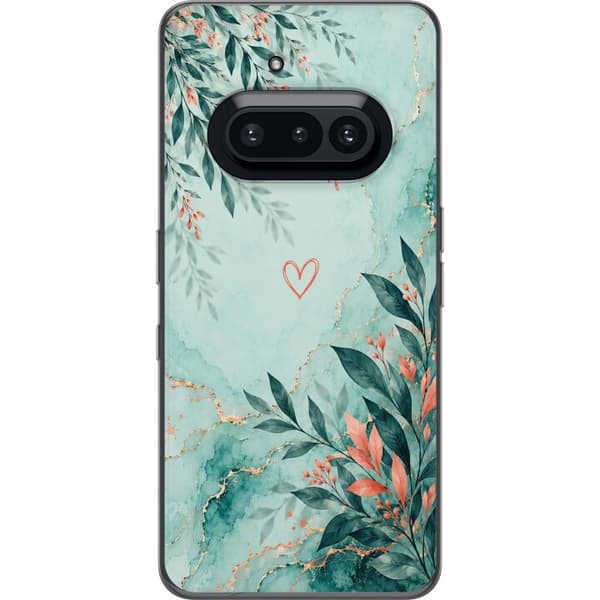 Kompatibelt Mobildeksel til Nothing Phone (3a) Korallblad turkis