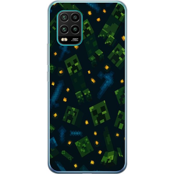 Xiaomi Mi 10 Lite 5G Genomskinligt Skal Minecraft Dungeons Mob