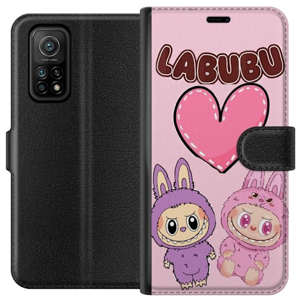 Xiaomi Mi 10T 5G Plånboksfodral Labubu Pink Monster