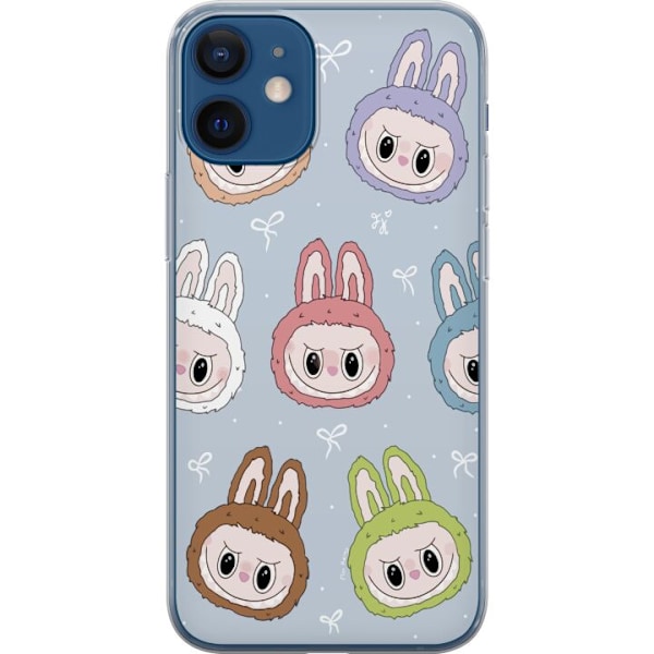 Apple iPhone 12 mini Läpinäkyvä kuori Pastel Labubu