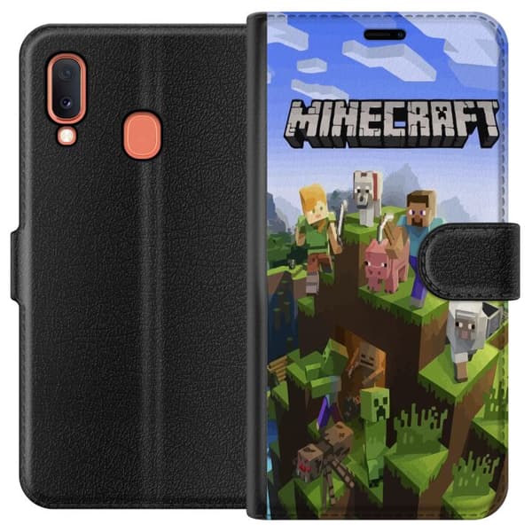 Kompatibelt Lommeboketui til Samsung Galaxy A20e Minecraft