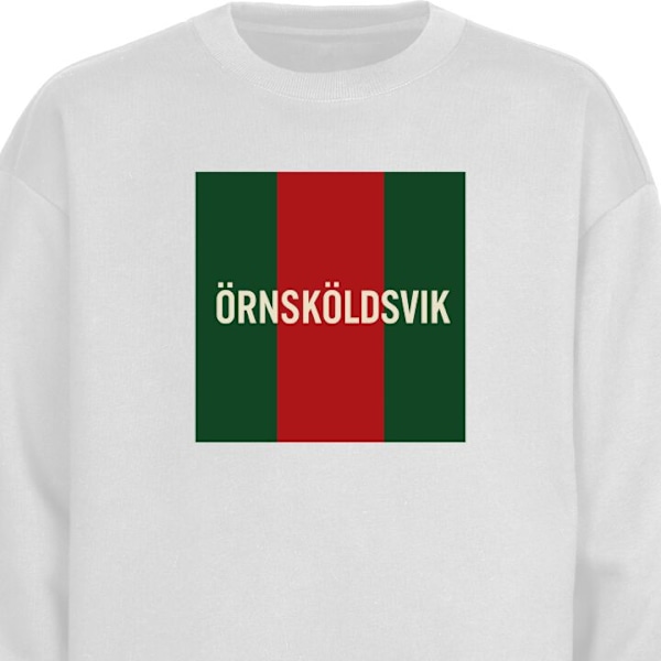 Sweatshirt til Voksne | Klassisk Collegebluse Örnsköldsvik - hvid XXL
