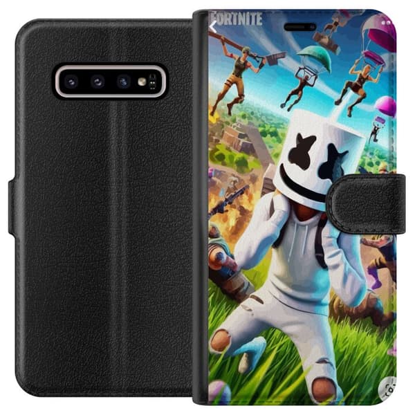 Kompatibelt Lommeboketui til Samsung Galaxy S10+ Fortnite
