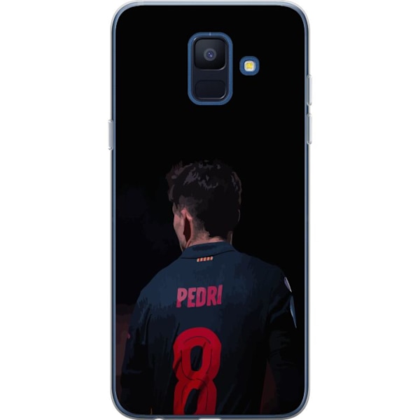 Samsung Galaxy A6 (2018) Läpinäkyvä kuori Pedri FC Barcelon