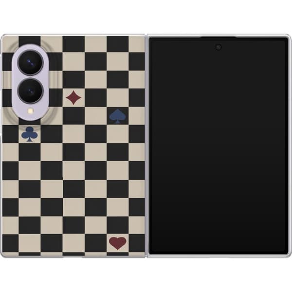 Kompatibel Mobilcover til Samsung Galaxy Z Fold8 Sort kortskak sort