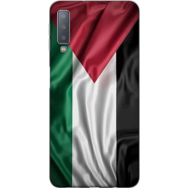 Samsung Galaxy A7 (2018) Läpinäkyvä kuori Palestiinan lippu – ikoninen vapauden symboli punaisessa, mustassa, valkoisessa ja vihreässä