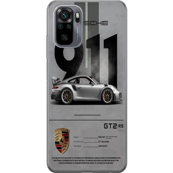 Xiaomi Redmi Note 10S Genomskinligt Skal Porsche 911