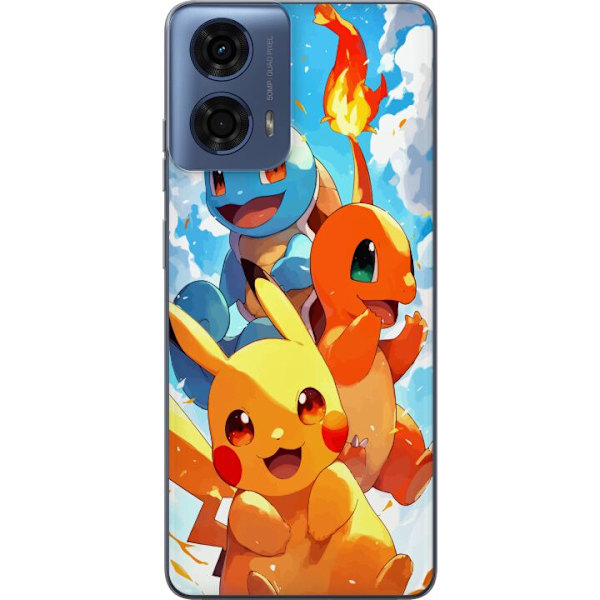 Motorola Moto G04 Läpinäkyvä kuori Pocket Creatures - innoittanut Pokémonista mainitsematta nimeä