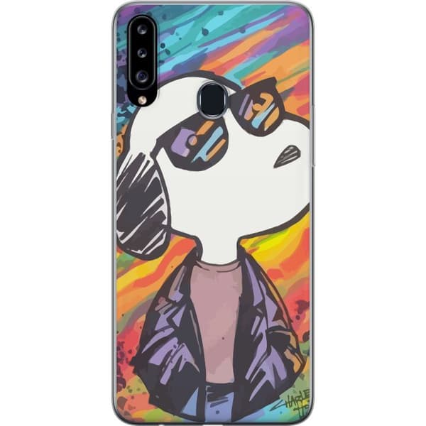 Kompatibelt Mobildeksel til Samsung Galaxy A20s Snobben Snoopy