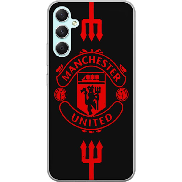 Samsung Galaxy A34 Genomskinligt Skal ManchesterUnited