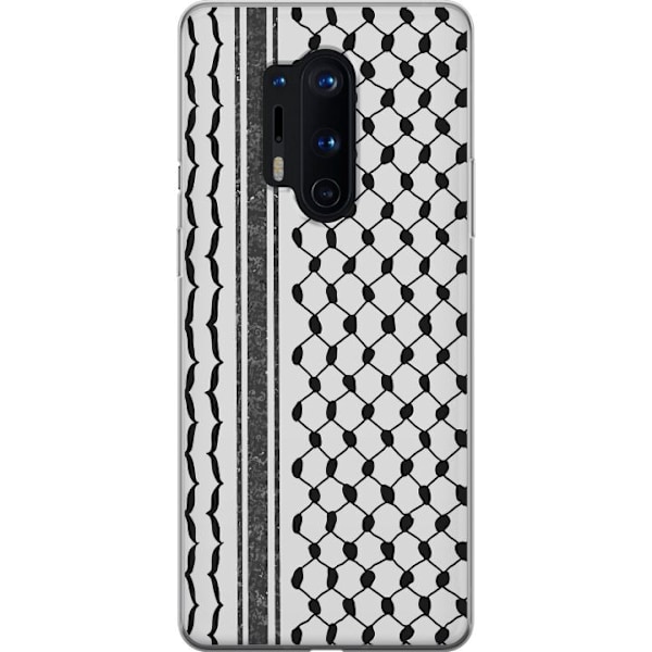 OnePlus 8 Pro Läpinäkyvä kuori Palestiinalainen kuvio - per