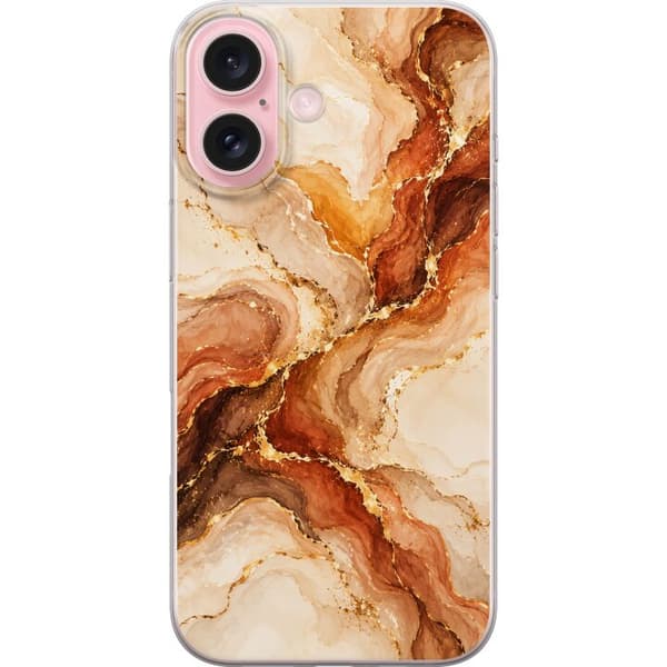 Kompatibel Mobilcover til Apple iPhone 16 Høstagat beige