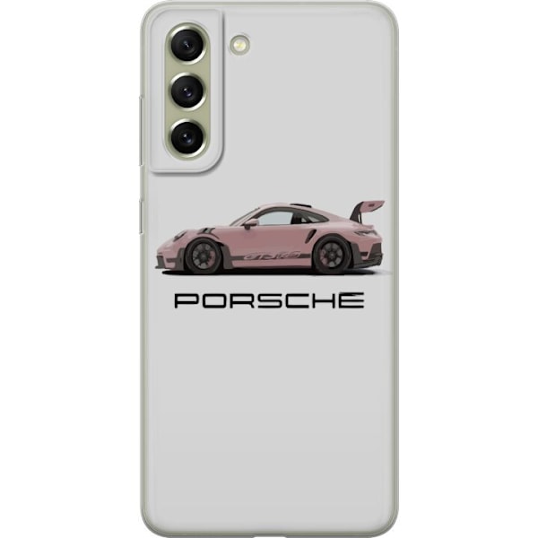 Samsung Galaxy S21 FE 5G Genomskinligt Skal Porsche 911 Pink