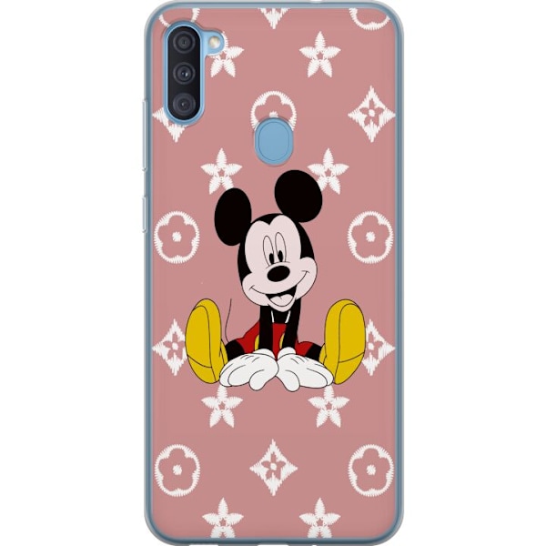 Samsung Galaxy A11 Läpinäkyvä kuori Mickey Mouse