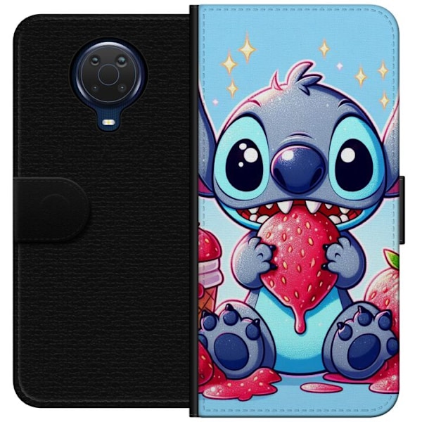 Nokia G20 Tegnebogsetui Strawberry Stitch