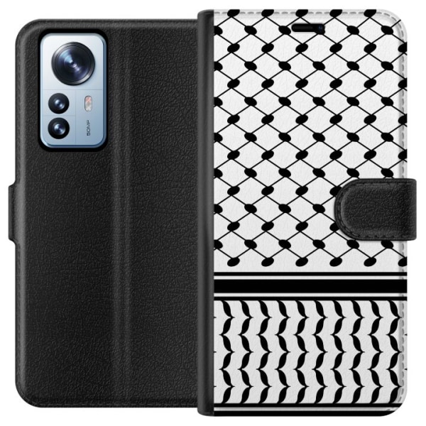 Xiaomi 12 Pro Lompakkokotelo Keffiyeh-malli