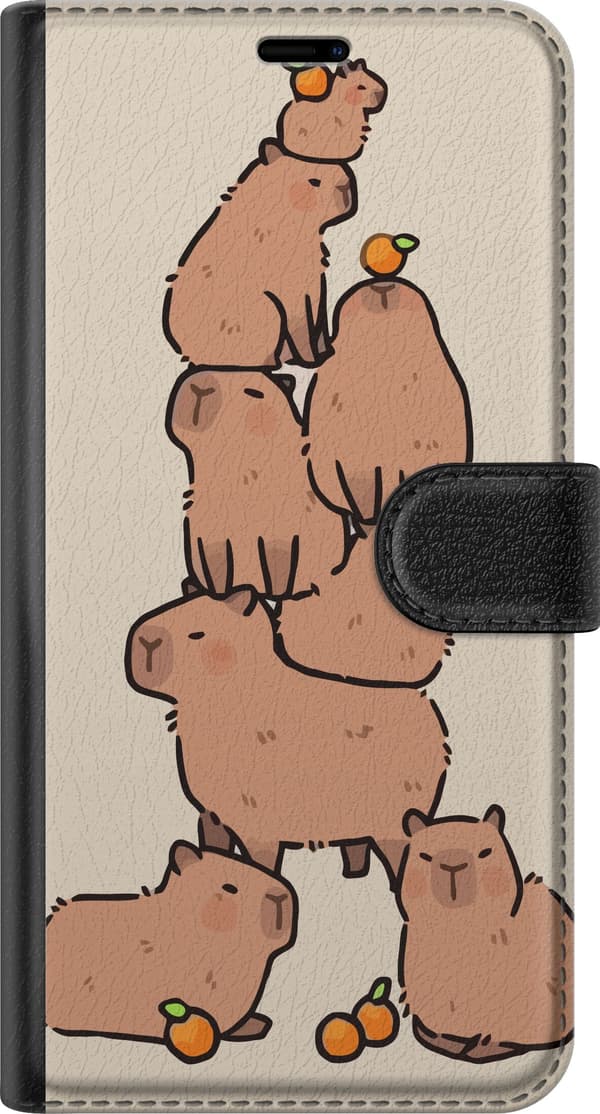 Kompatibelt Plånboksfodral till Samsung Galaxy S23 Ultra Capybara