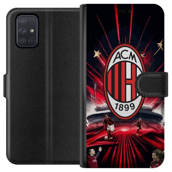 Samsung Galaxy A71 Lompakkokotelo AC Milan