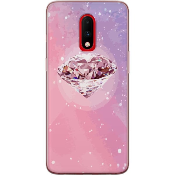 OnePlus 7 Gennemsigtig cover Glitter Diamant