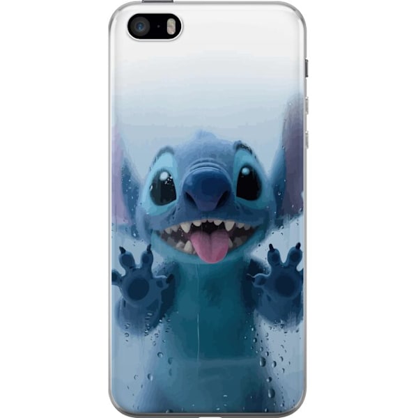 Apple iPhone SE (2016) Genomskinligt Skal Stitch Window View – Stitch vid ett fönster i söt stil
