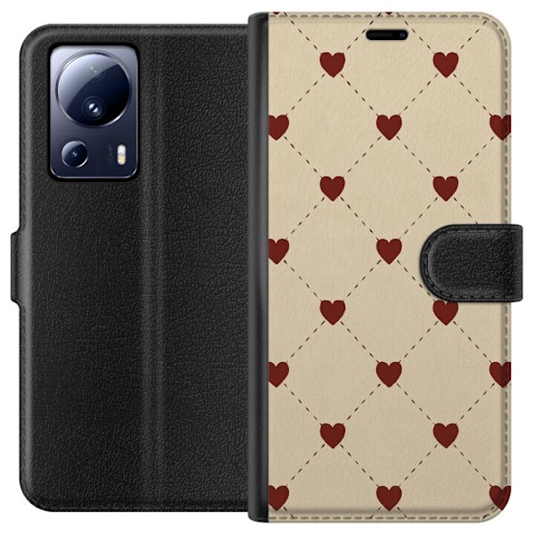 Xiaomi 13 Lite Lommeboketui Hjertegrind